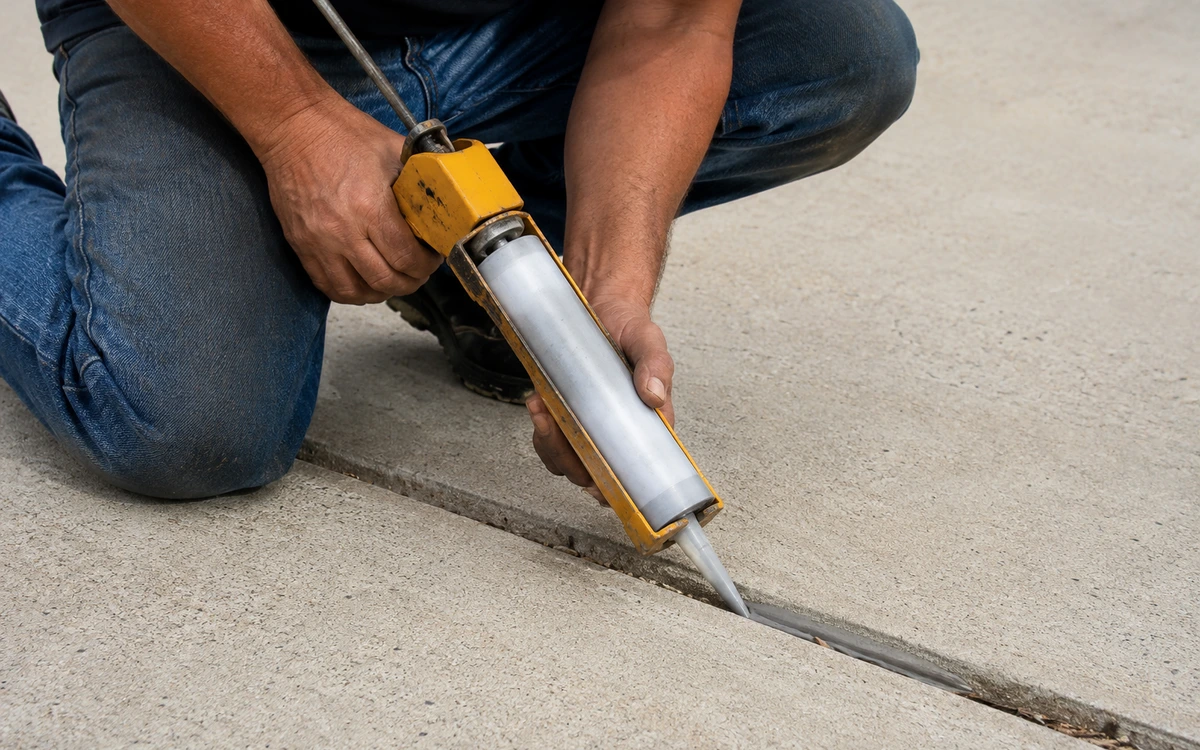 Driveway expansion joint repair contractor